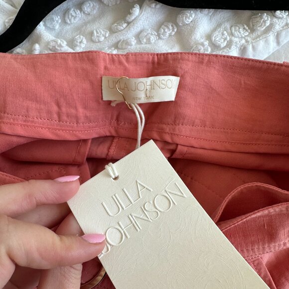 NWT Ulla Johnson Kori Pants Wide Leg High Waist Center Pleat Size 6 in Dahlia - Picture 3 of 10